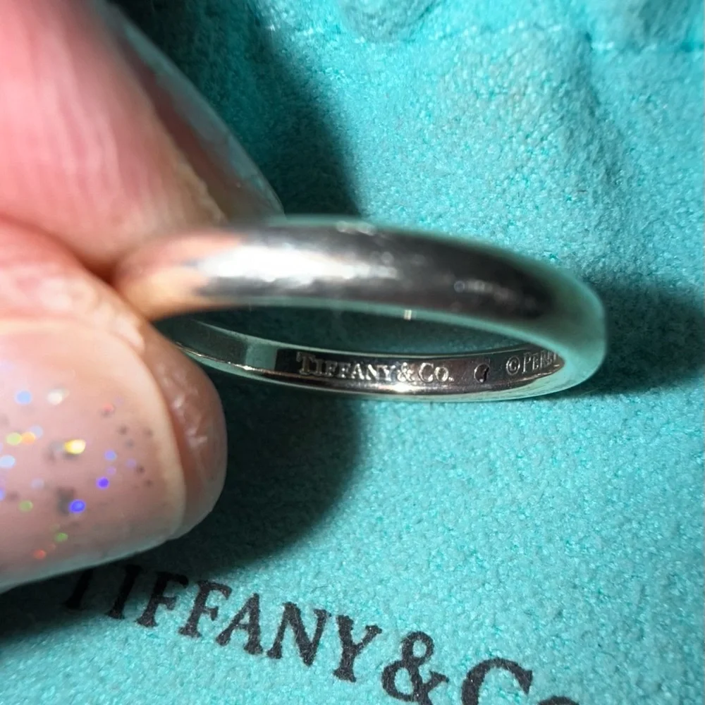 Tiffany & Co. Peretti Sterling Silver Ring with Pink Sapphire size 6 - Picture 4 of 5